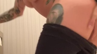 Joanna Angel Sneaky Anal Masturbating in the Salon Bathroom