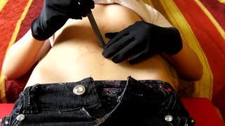 playing with my belly button I'm excited Fantasy of Paula