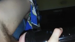 JUST A HORNY FLESHLIGHT CREAMPIE