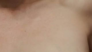 Playing with my small tits and nips