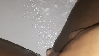 Super wet shower masturbation