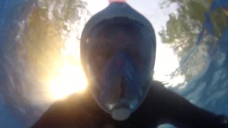 Underwater Easybreath Snorkel Dive Test with Neopren