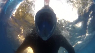 Underwater Easybreath Snorkel Dive Test with Neopren