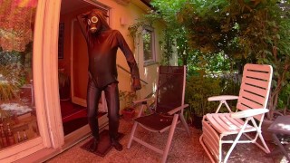 Anziehen MD-Latex Chemieschutzanzug mit Rubbersfinest Mundauskleidung