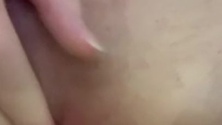 Teen playing and teasing herself