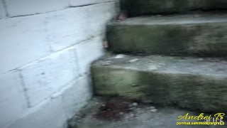 Jerking Offf & Cumming in an Open & Abandoned Building Beside the Highway