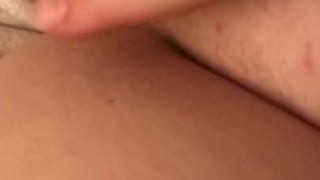 Gf rubs her clit