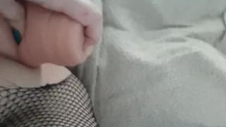 Fishnets & Fleshlight Mouth