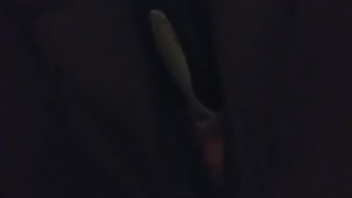 Ebony BBW milf masturbates before daddy comes home