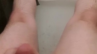 Cumming in the shower