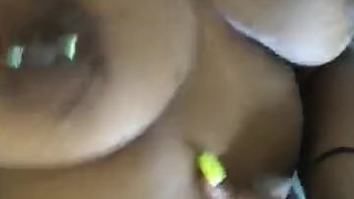 Huge natural pierced tits bouncing