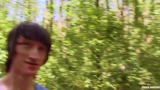  CZECH HUNTER 439 - Dorky Twink Taking A Walk In The Woods & Sucks A Fat Cock