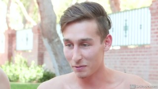 Aggressive Top Kory Houston Drills Fit Young Bottom In First Outdoor Scene