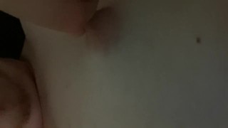 Late night nipple play