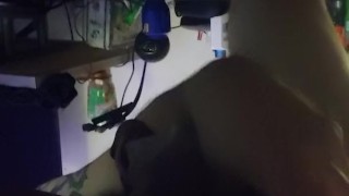 Shoved a dildo up my ass before heading out