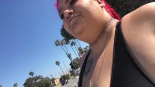 Trailer! BBW MILF Pissing in public!