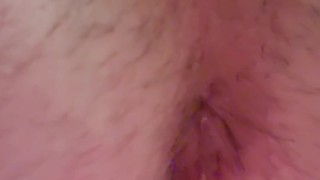 Cum coming out my hole.
