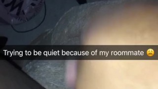 Horny college student creams on dildo