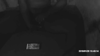 Masked pleaser tugging that cock and fingering asshole