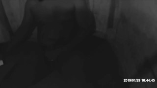 Masked pleaser tugging that cock and fingering asshole