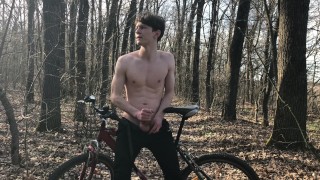 Horny Teenager and Hot trip by bicycle ! 1 - TRIP. 2 - CUMSHOT ! / BIG DICK