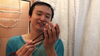 I drop the soap but nothing happens. Just a normal day