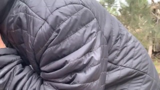 Outdoor Winter Fucking & Cumshot