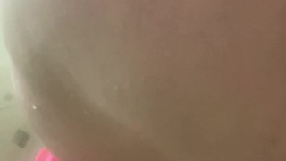 BBW FUCKS HERSELF IN THE ASS WITH 8 INCH DILDO UNTIL SHE CUMS