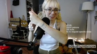 my first asmr livestream various tingles