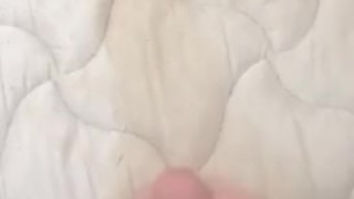 Master cumming on Normas piss soaked mattress
