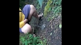 Pissing in the Woods Female Piss Fetish Outdoors Kink