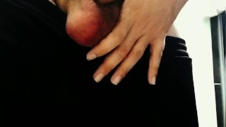 UNCUT DICK CUMMING TWICE AND PISSING