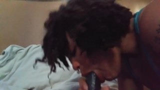 45 second cucumber blowjob