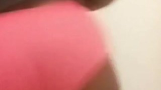 Bbw booty shake practice in bathroom