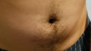 Semi-hard to hard masturbation