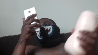 First video amateur BBC masturbate to porn