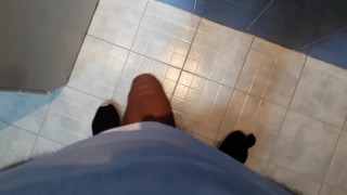 I take my cock to take a breath at my work