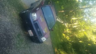 Stroking outside this morning