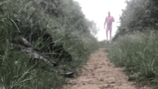 Early morning naked walk