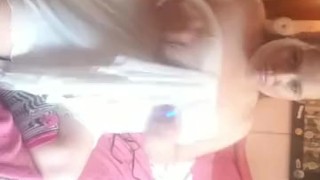 Playing with my tits