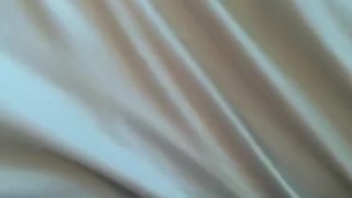 Pleasing myself on my friends bed