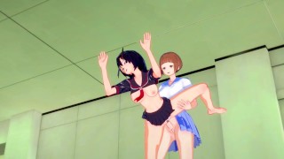  RYUKO FUCKS FUTA MAKO AT SCHOOL