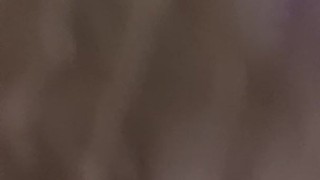 Huge load in motel hallway while listening to couple fuck behind the door