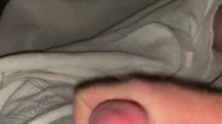 Uncut solo cum