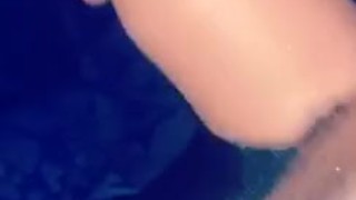 Using a pocket pussy, followed up with explosive cumshot