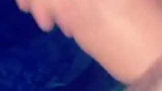 Using a pocket pussy, followed up with explosive cumshot