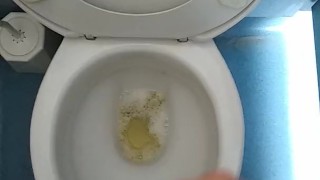 Having A Piss And Wank In Public Toilet