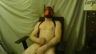 Pup wank with fleshlight