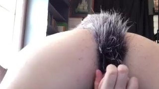Quick Play with my fox tail in
