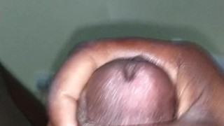 Black cock cumshot